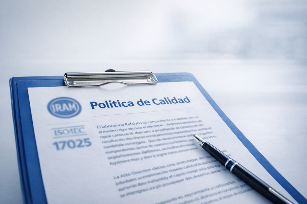 Política de Calidad - Laboratorio Rafelab